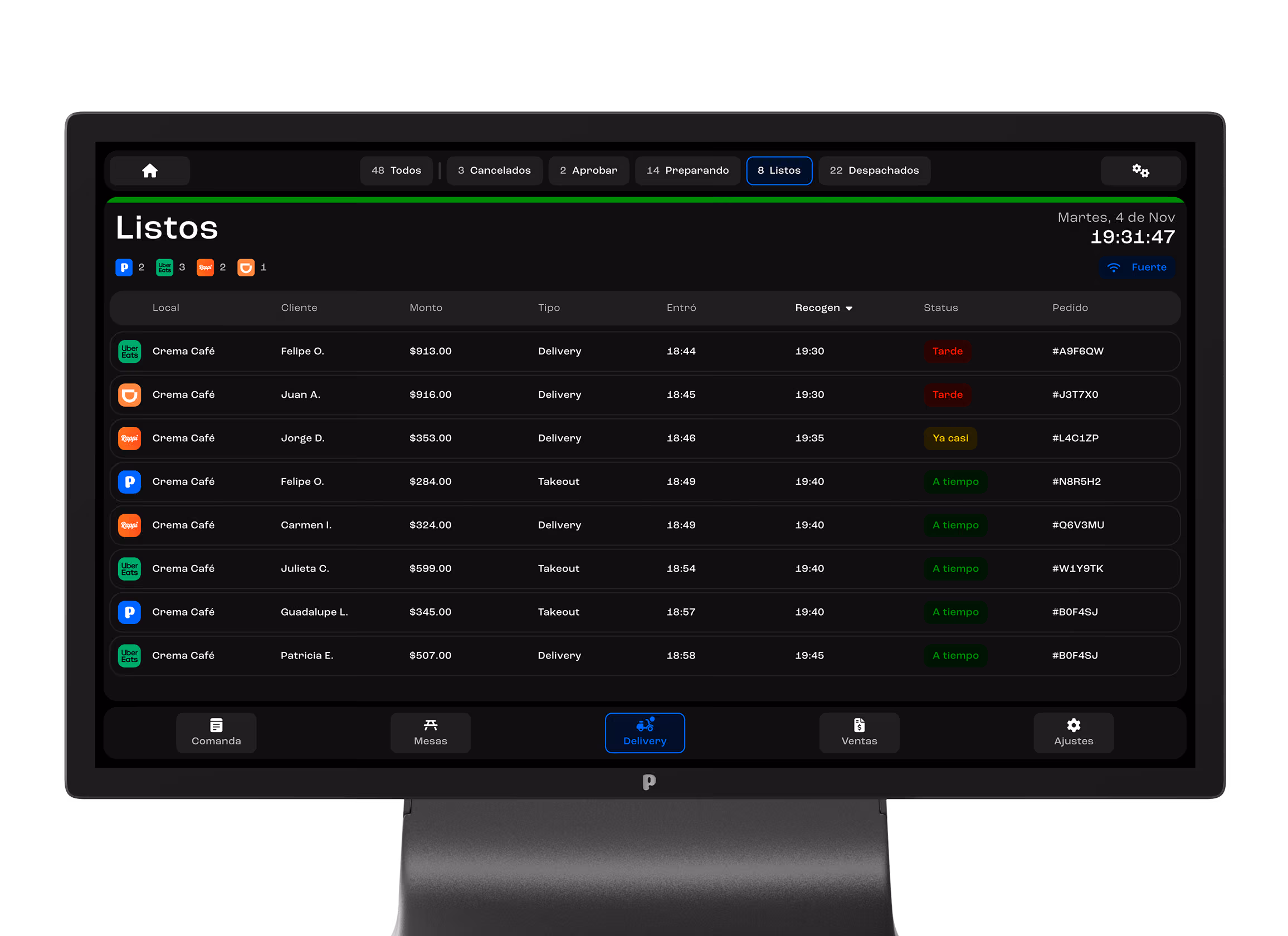 Integración de delivery