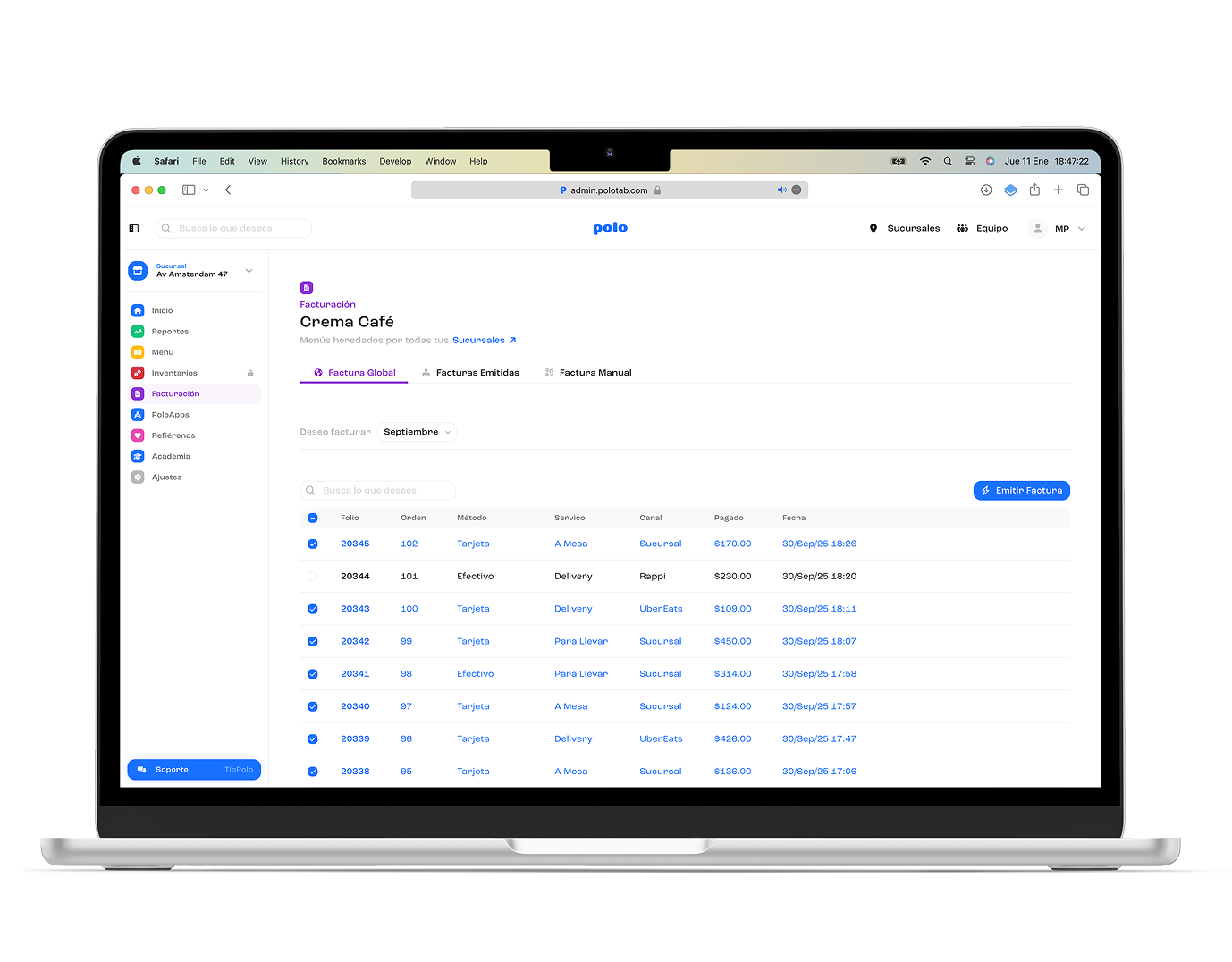 Facturación (mobile)